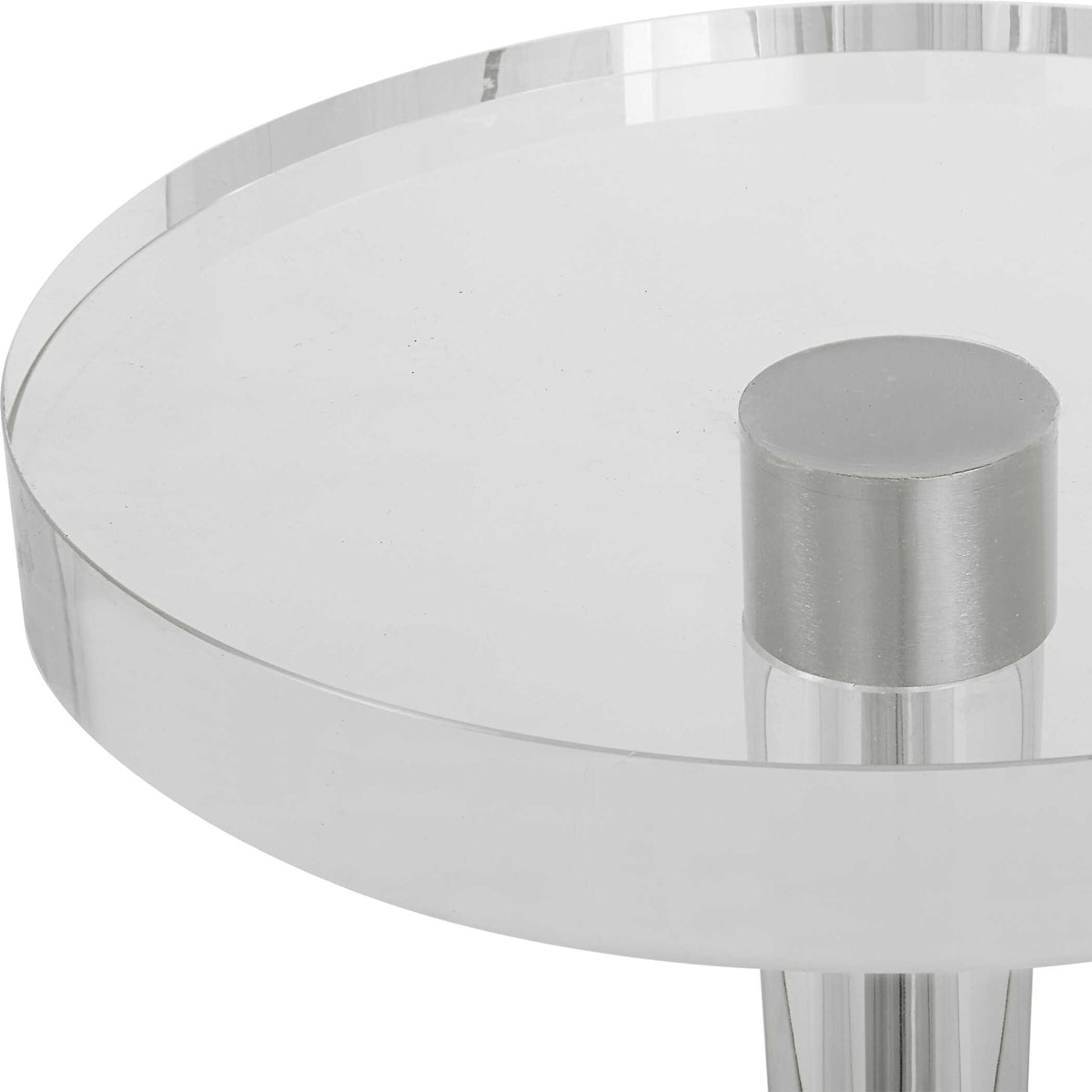 Pria Silver Crystal Drink Table - Ornate Home