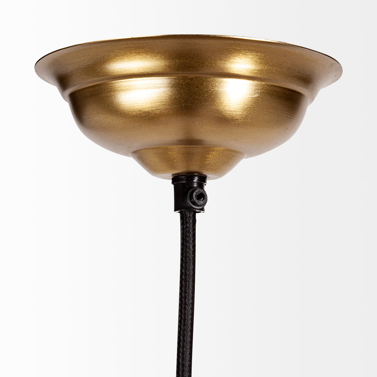 Prima Gold Metal and Glass Pyramid Pendant Light - Ornate Home