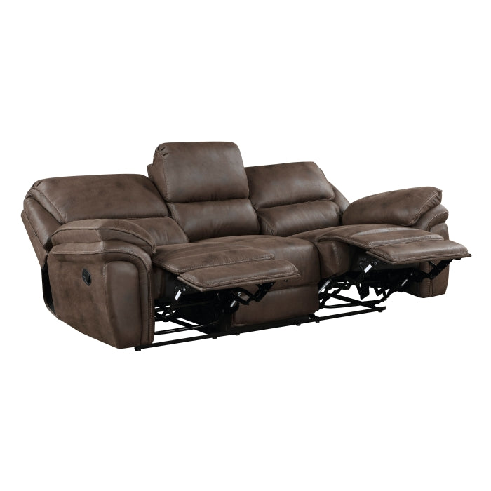 Proctor Brown Double Reclining Sofa - Ornate Home