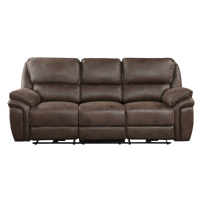 Proctor Brown Power Double Reclining Sofa - Ornate Home