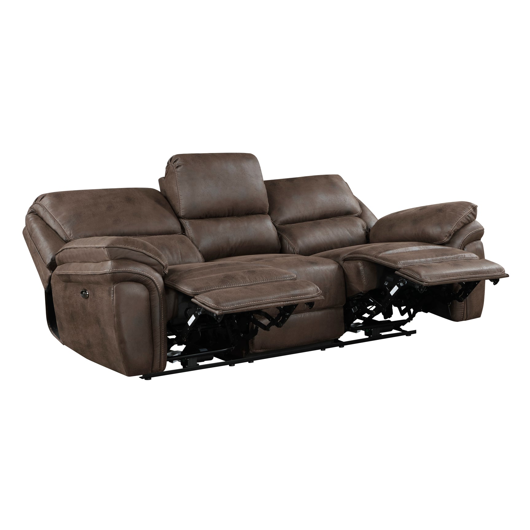Proctor Brown Power Reclining Sofa and Loveseat - Ornate Home