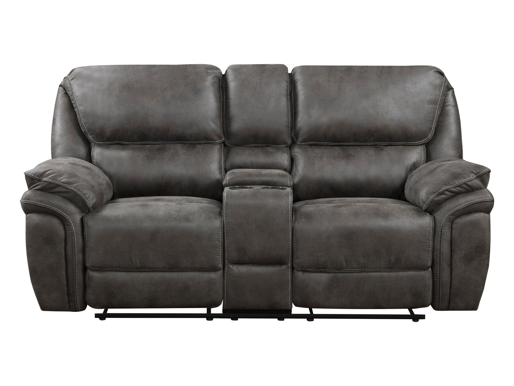 Proctor Gray Double Reclining Loveseat - Ornate Home