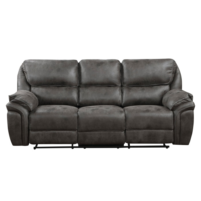 Proctor Gray Double Reclining Sofa - Ornate Home
