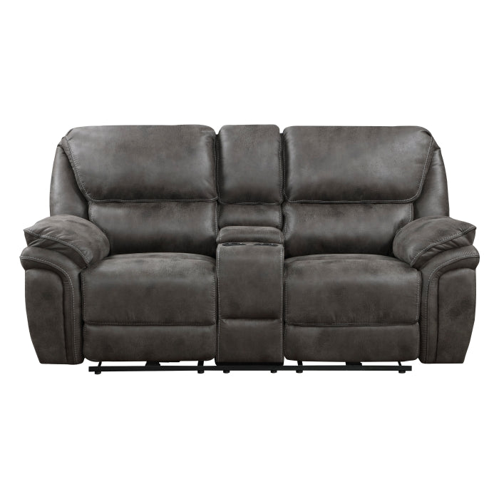 Proctor Gray Power Double Reclining Loveseat - Ornate Home