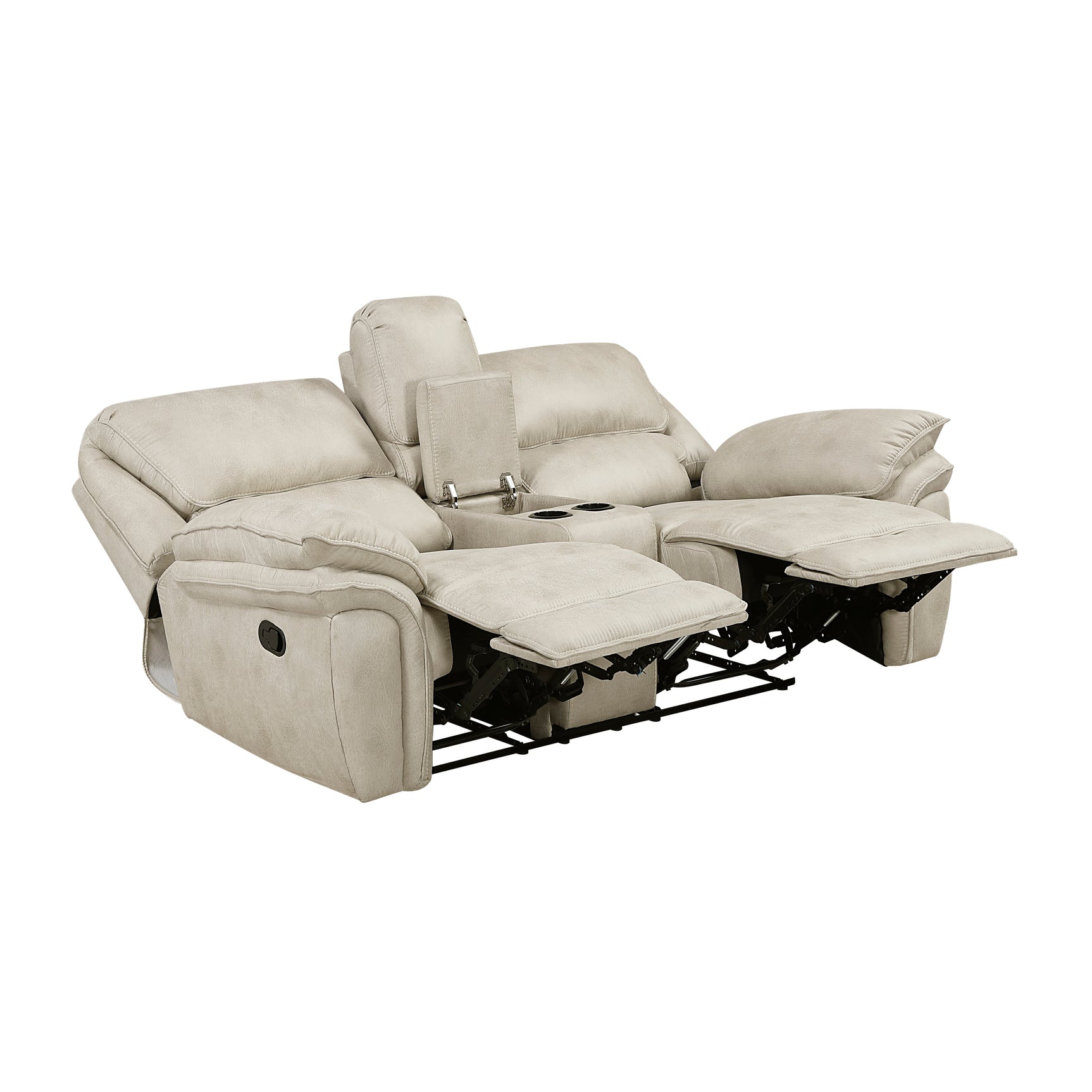 Proctor Sand Double Reclining Loveseat - Ornate Home