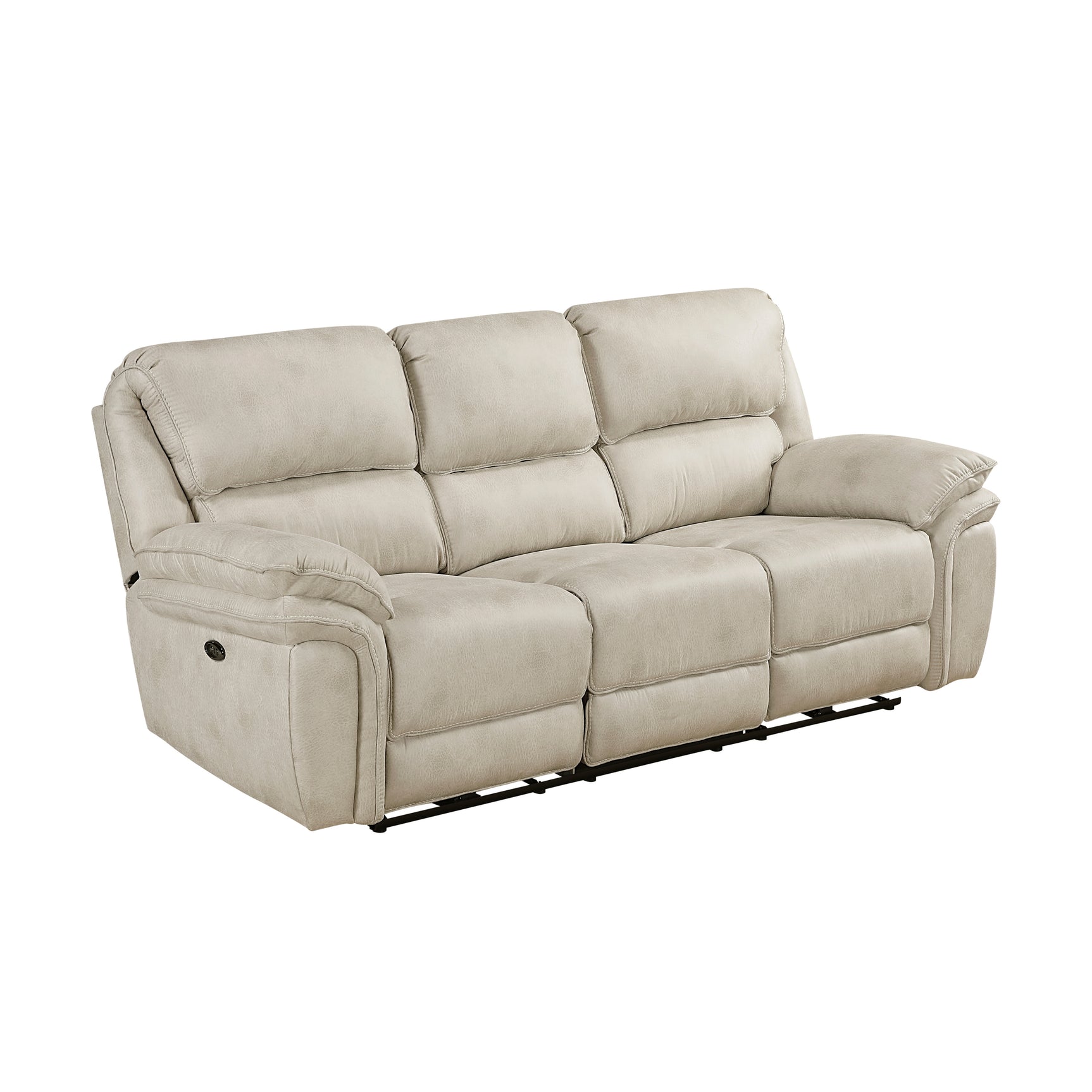 Proctor Sand Power Double Reclining Sofa - Ornate Home