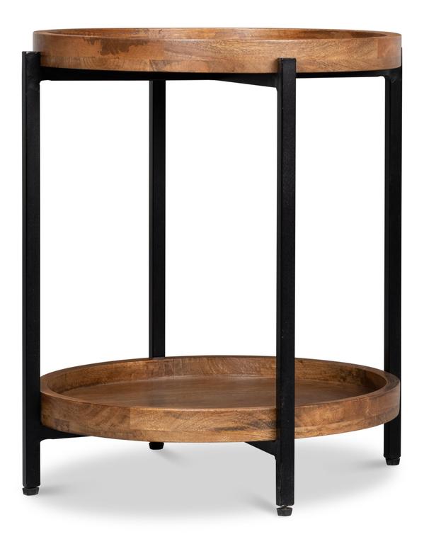 Profile Brown Round End Table - Ornate Home