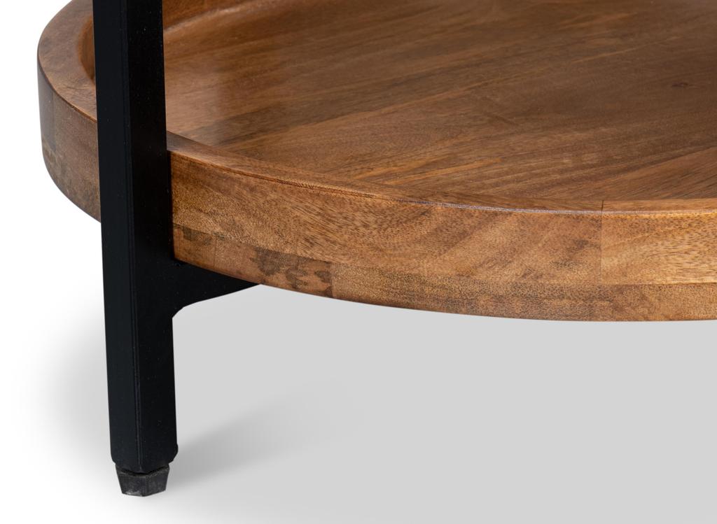 Profile Brown Round End Table - Ornate Home