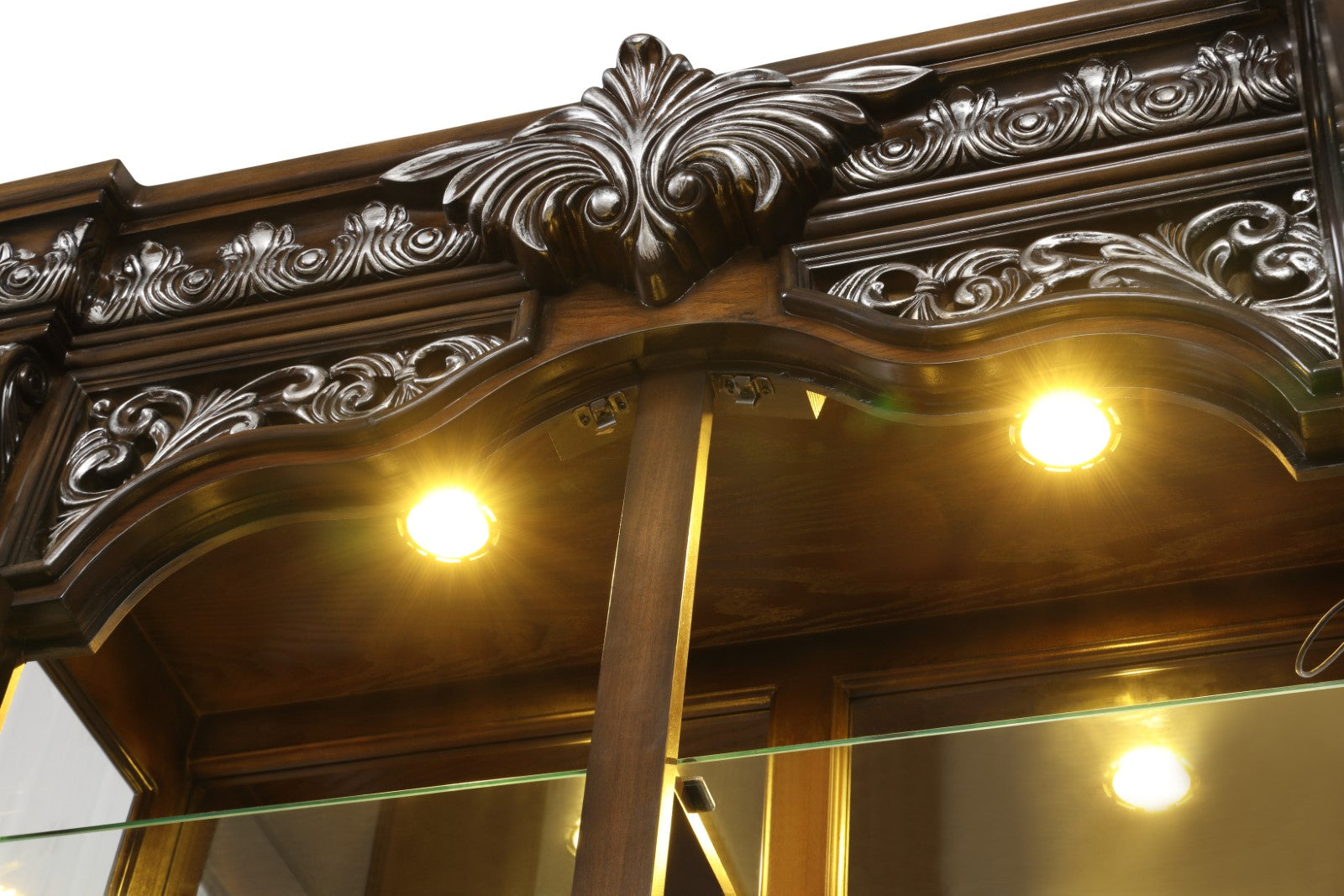 Promenade Dark Brown Curio - Ornate Home