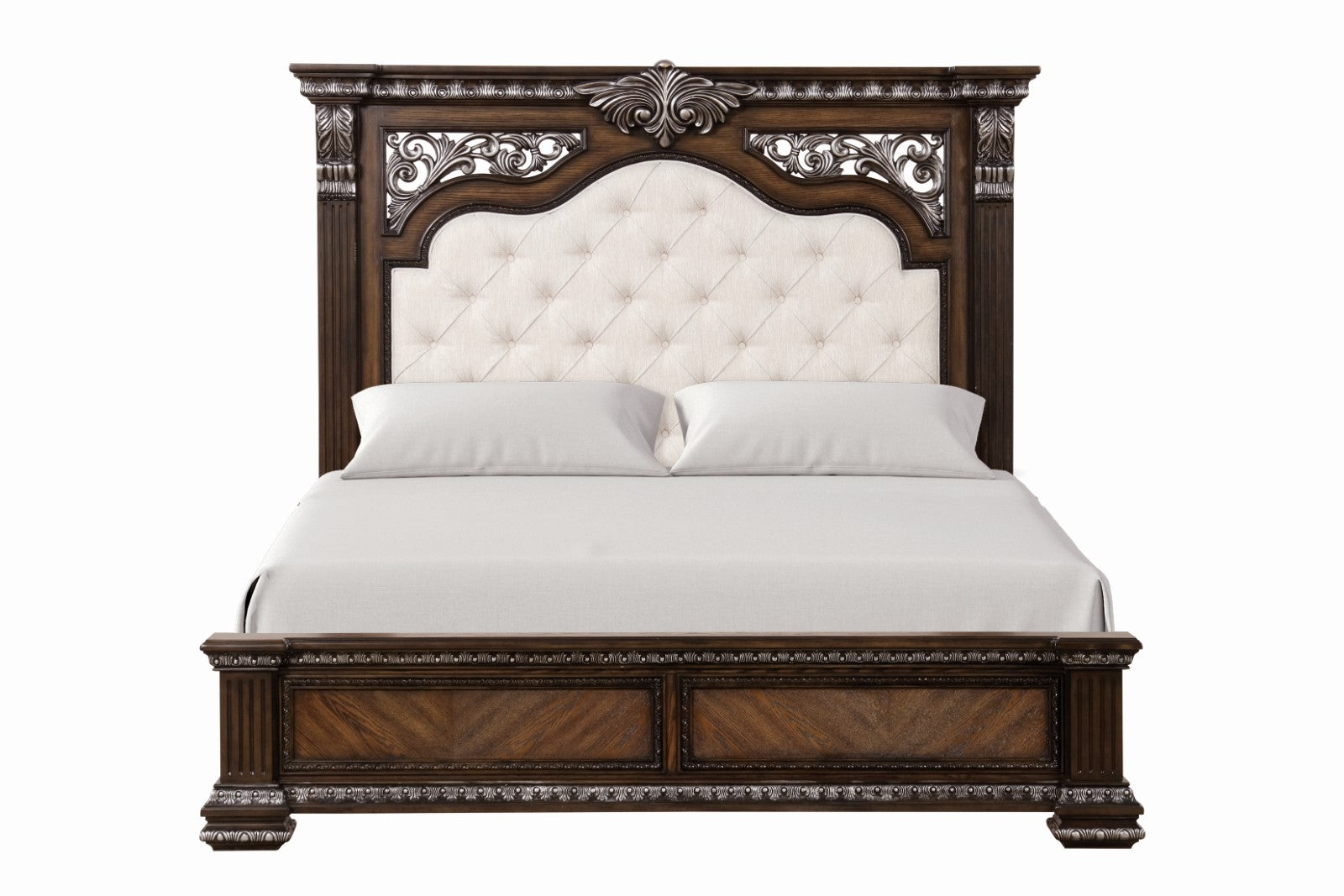 Promenade Espresso Queen 4 Piece Bedroom Set - Ornate Home
