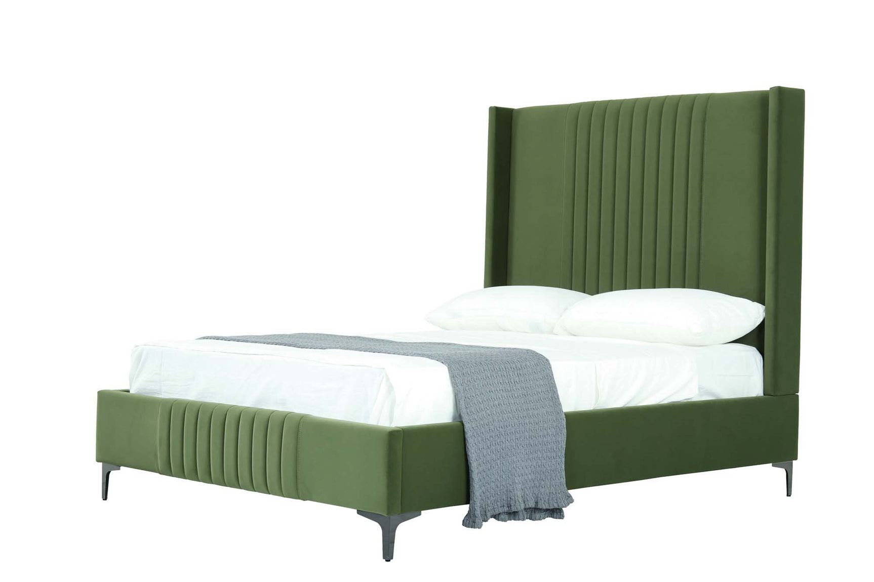 Promenade Full- Size Bed in Moss Green - Ornate Home