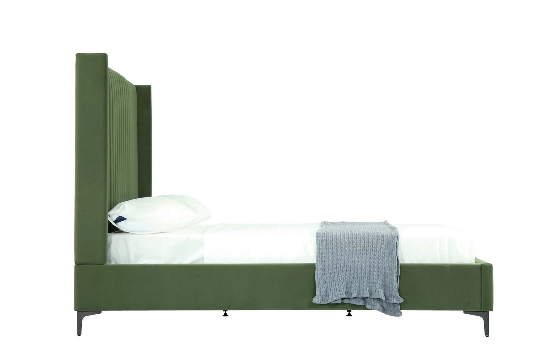 Promenade Queen-Size Bed in Moss Green - Ornate Home