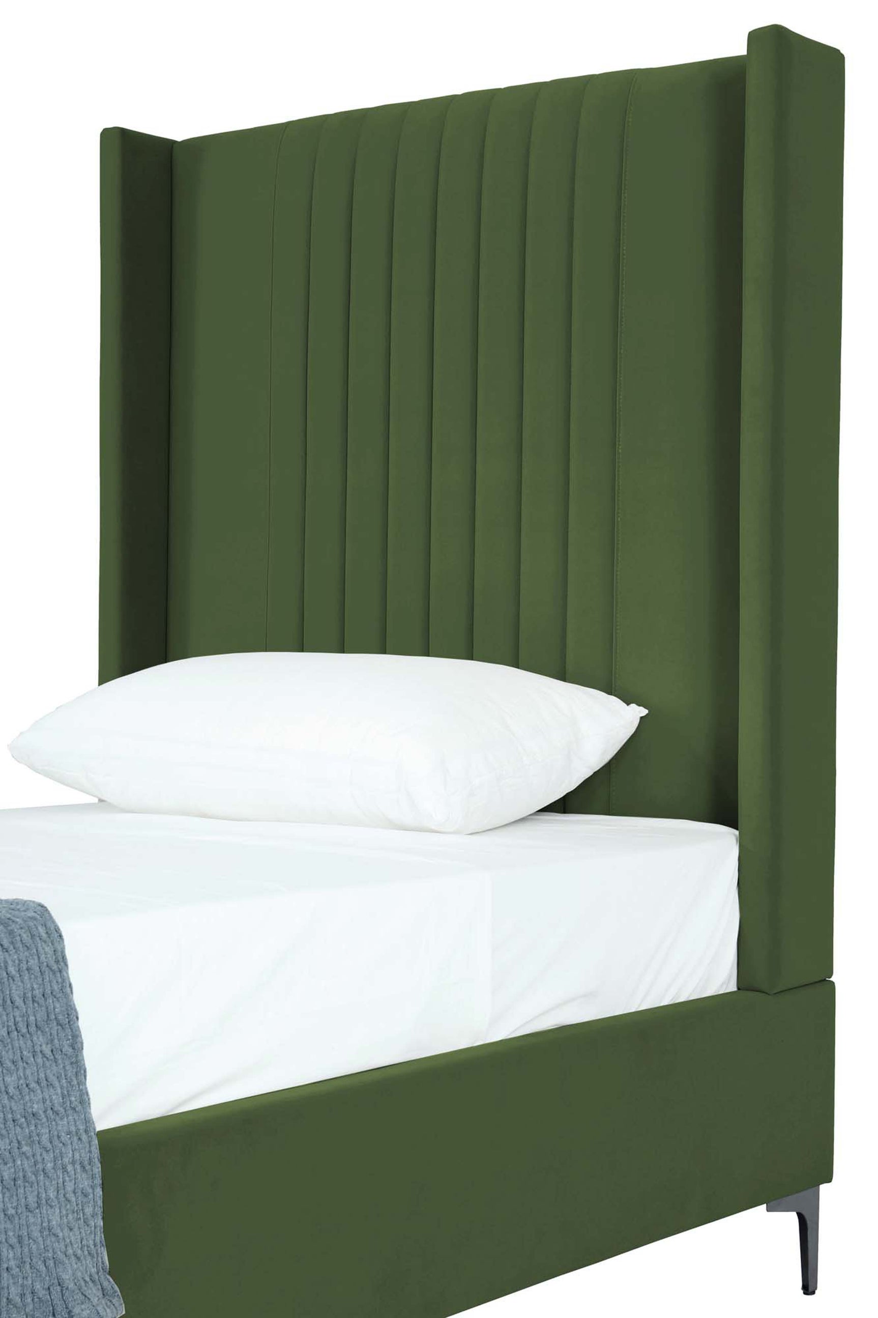 Promenade Twin-Size Bed in Moss Green - Ornate Home