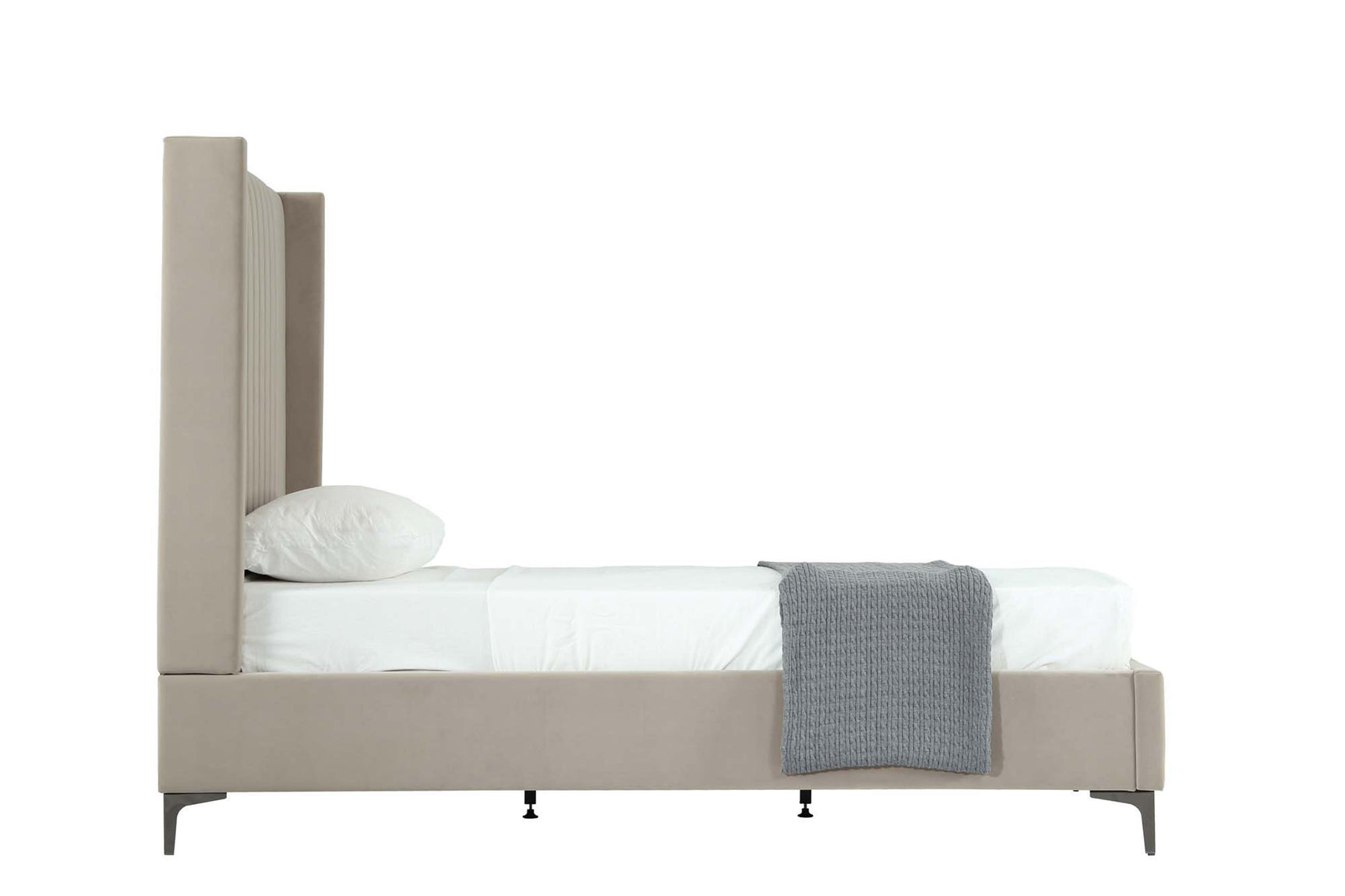 Promenade Twin-Size Bed in Rustic Taupe - Ornate Home