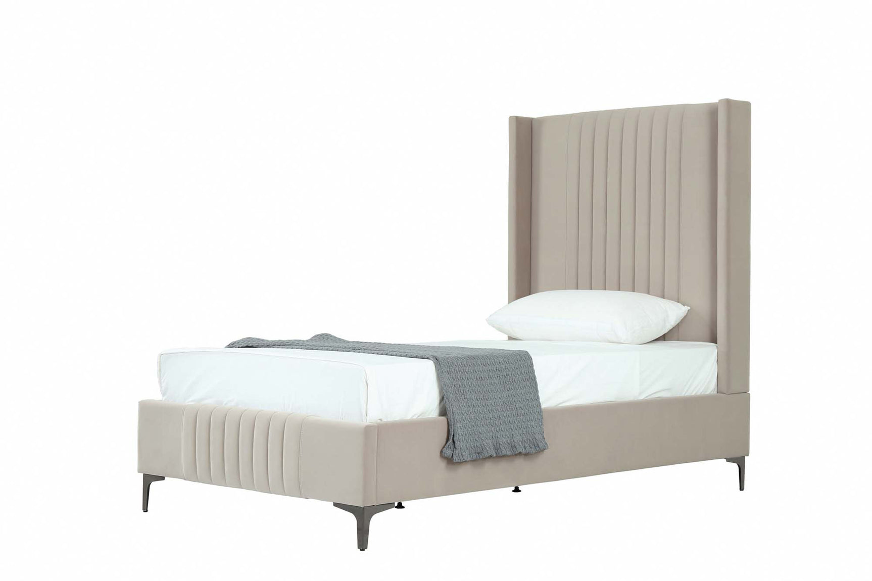 Promenade Twin-Size Bed in Rustic Taupe - Ornate Home