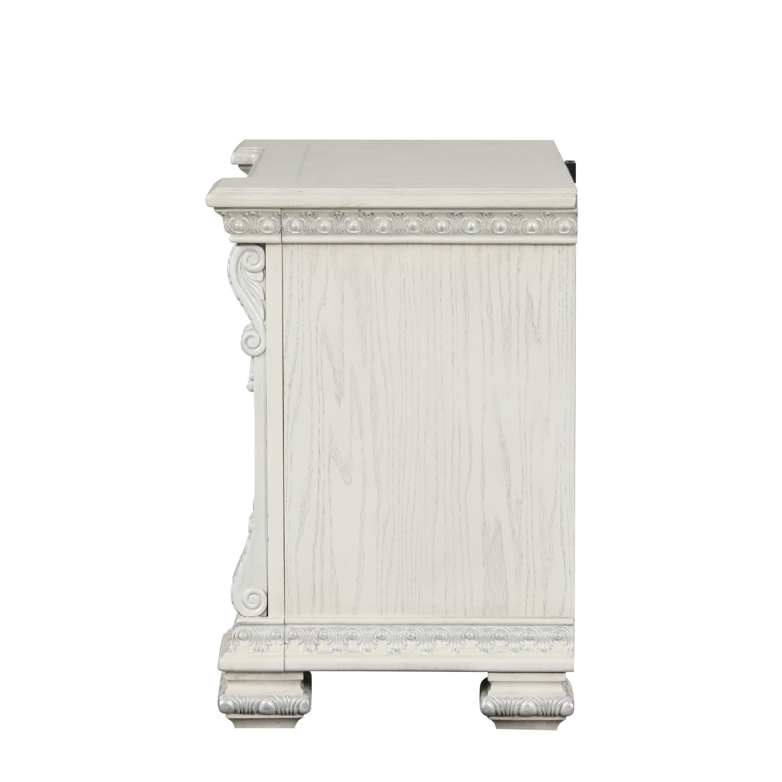 Promenade Wire Brushed White Nightstand - Ornate Home