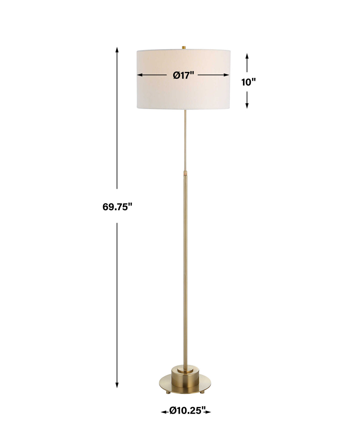Prominence Brass Floor Lamp - Ornate Home