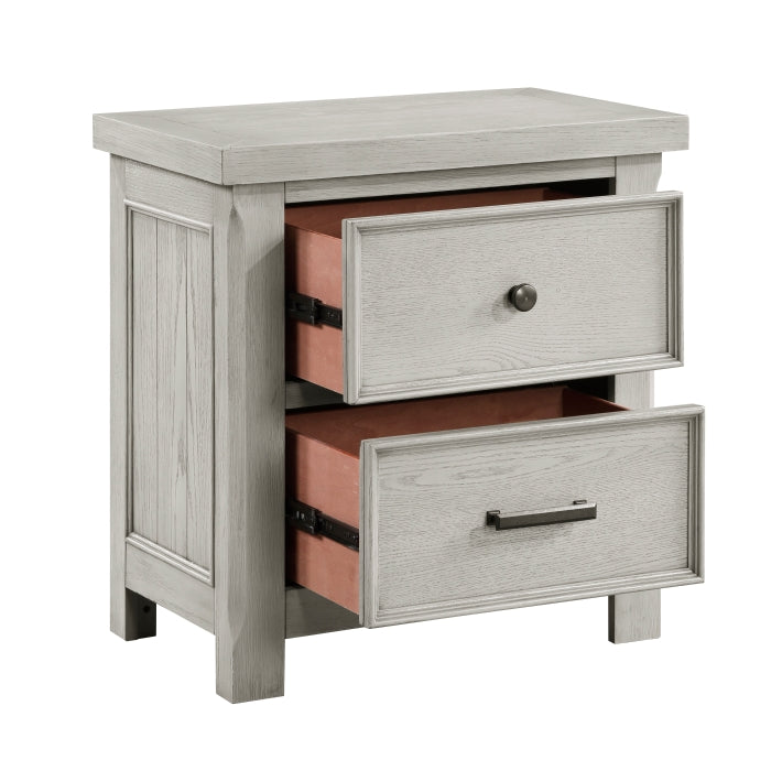 Providence Light Gray Nightstand - Ornate Home