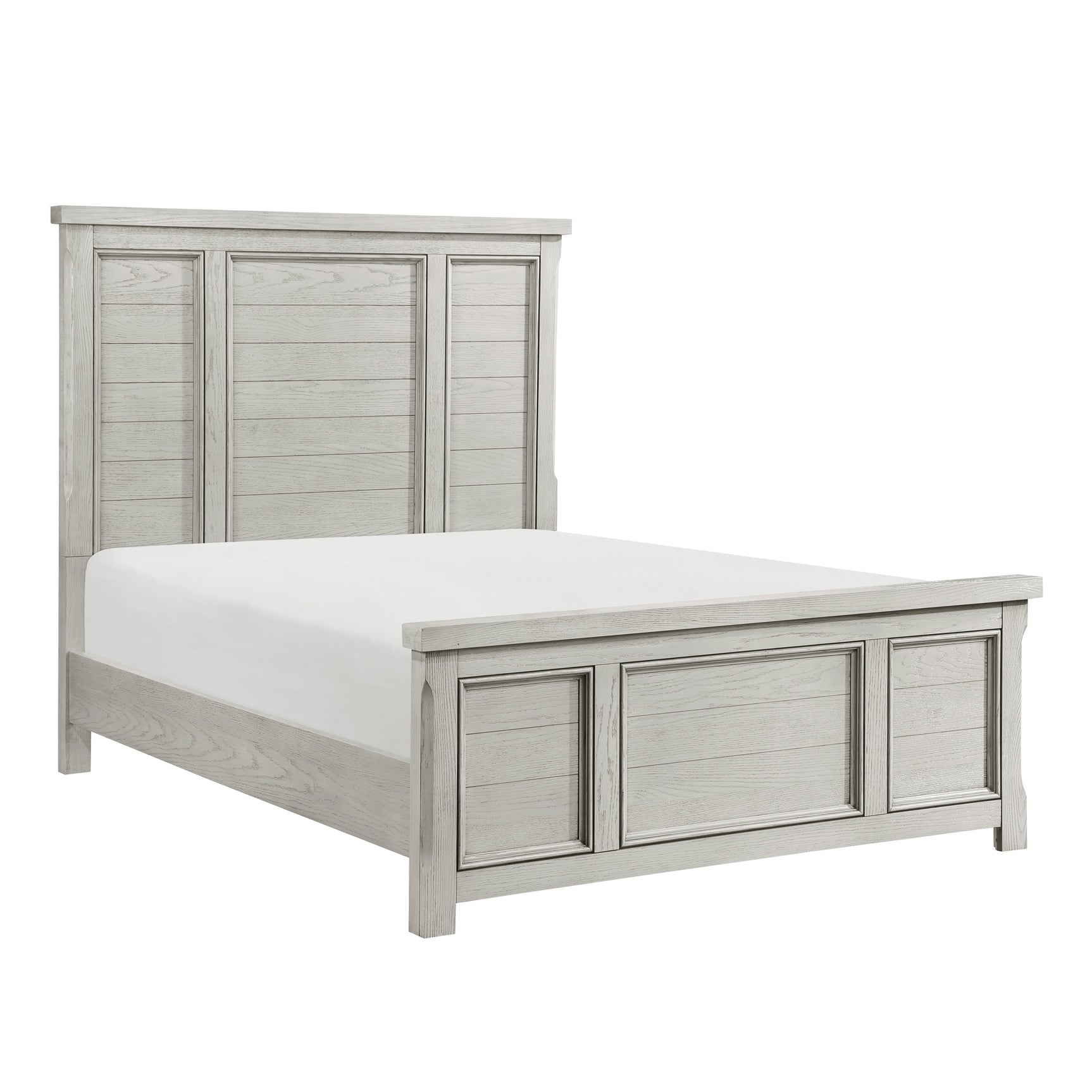 Providence Light Gray Queen Bed - Ornate Home