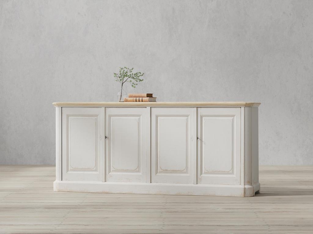 Provincial Living White Sideboard (4 Door) - Ornate Home