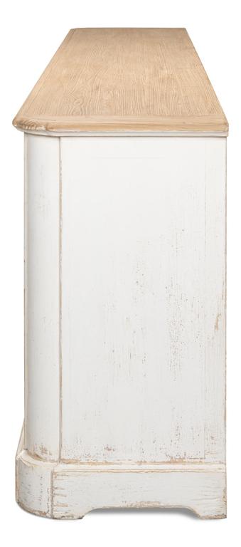 Provincial Living White Sideboard (6 Door) - Ornate Home