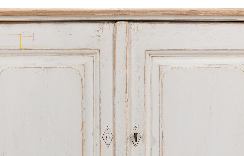 Provincial Living White Sideboard (6 Door) - Ornate Home