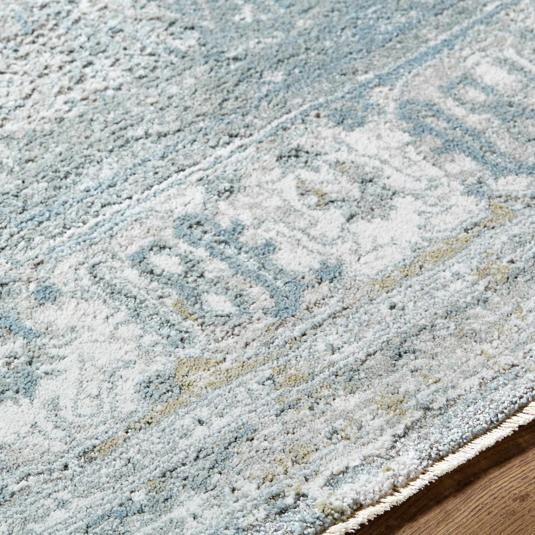Pryce Blue Gray Thick Luxe Boutique Rug - Ornate Home