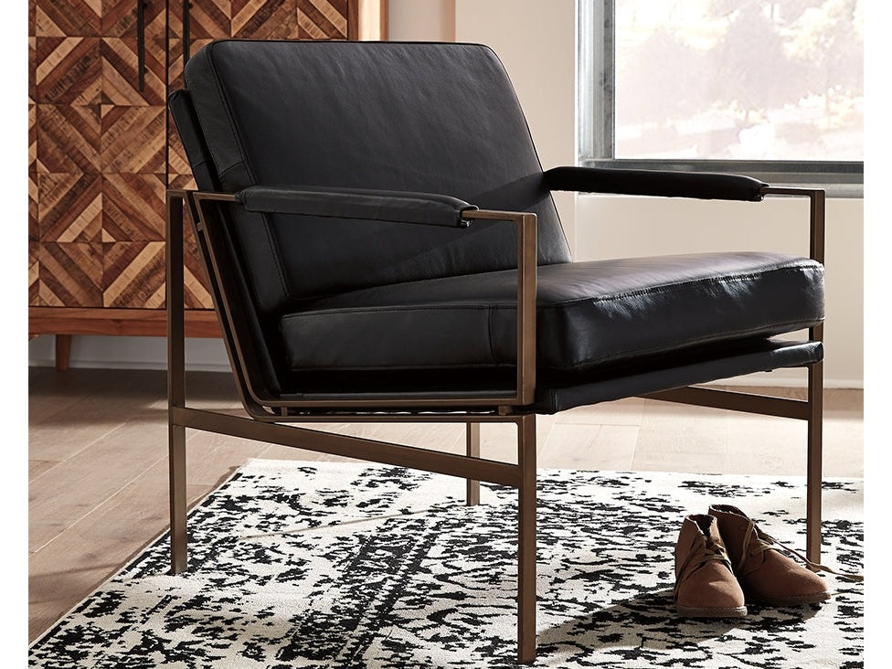 Puckman Black Accent Chair - Ornate Home