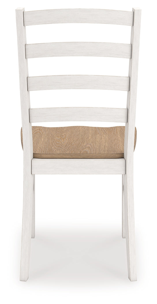 Purlaney Antique White/Natural Extension Dining Table, 4 Chairs and Bench (Online Special Price) - Ornate Home