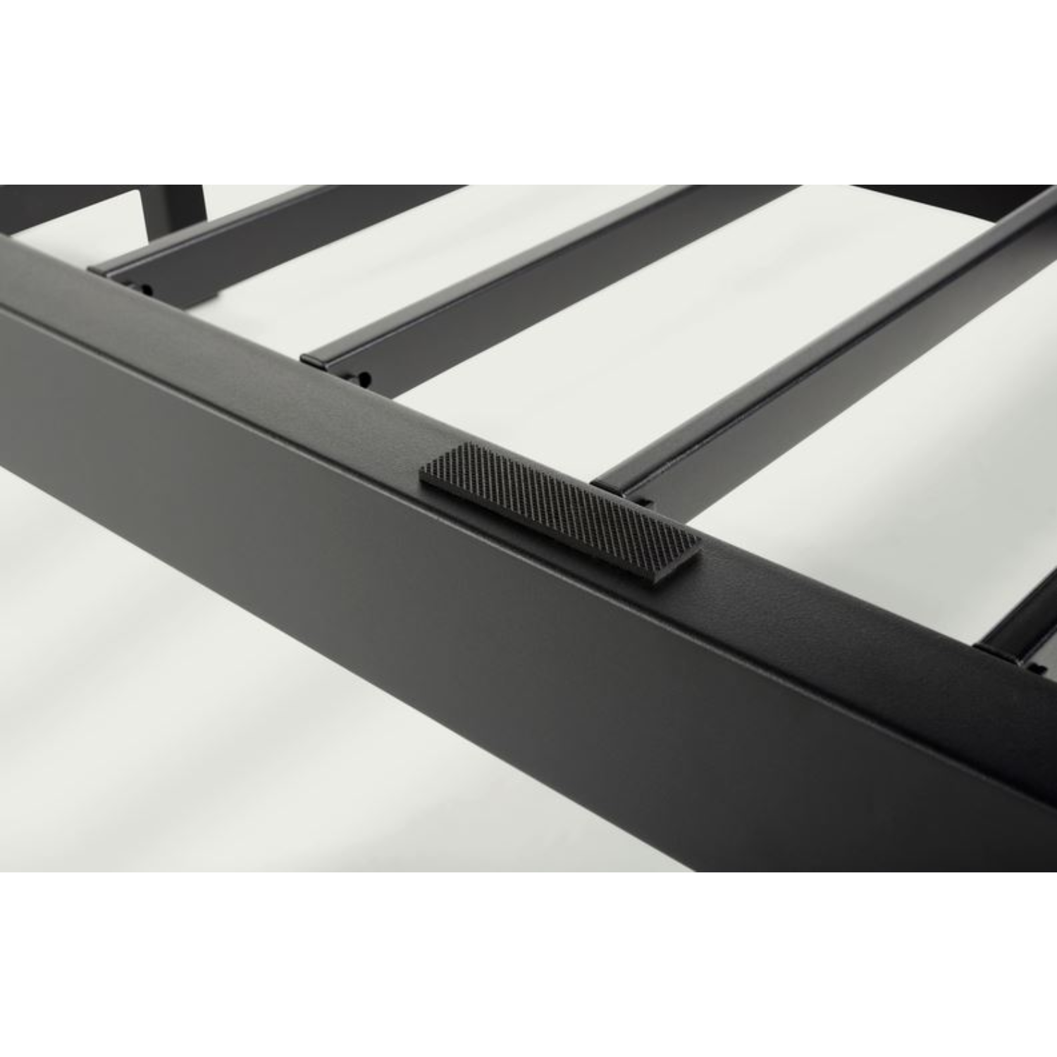 Purple Matte Black Twin XL Metal Platform Bed Frame - Ornate Home