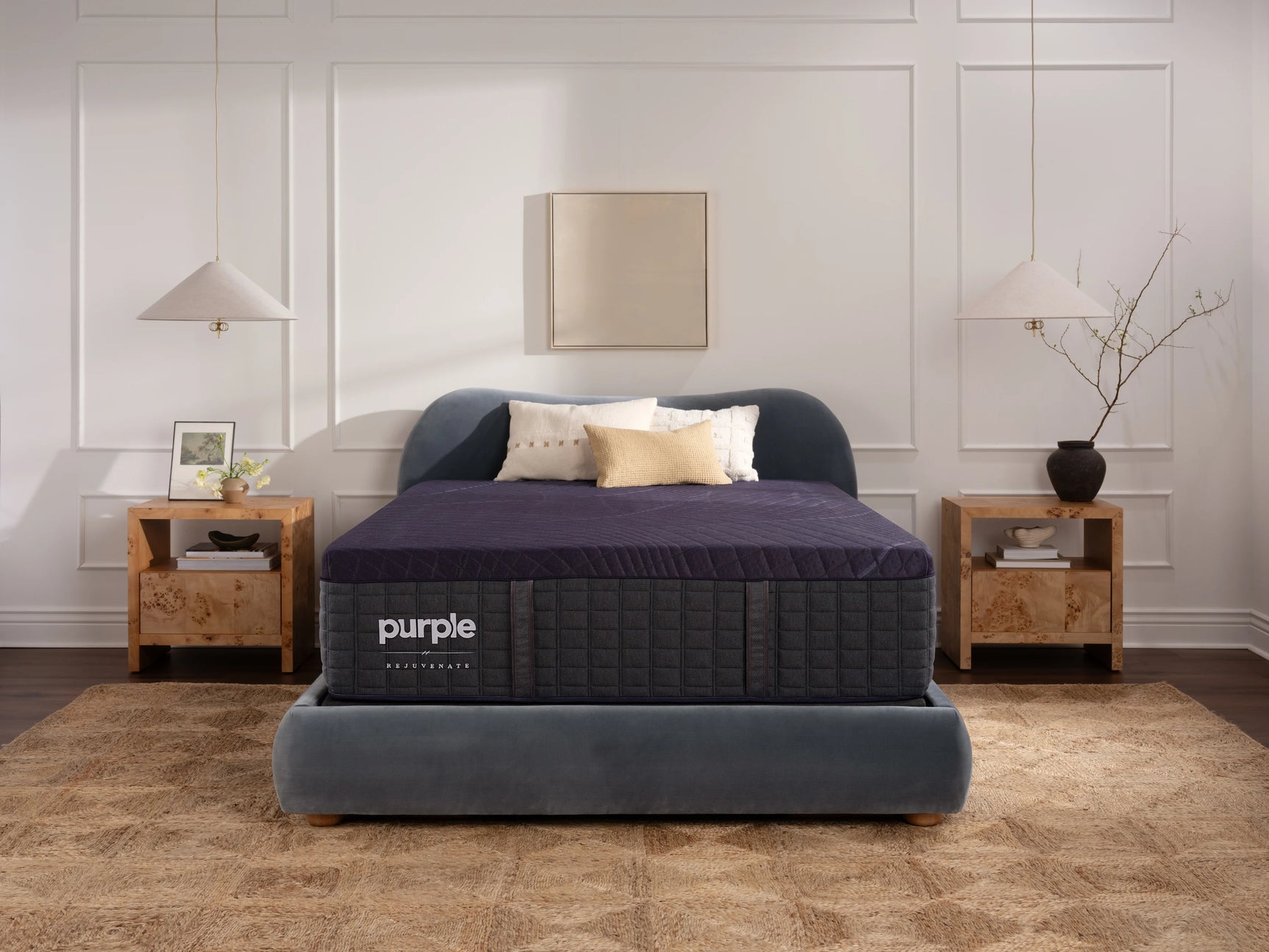Purple Rejuvenate Hybrid Firm Dark Purple Cal King Mattress - Ornate Home