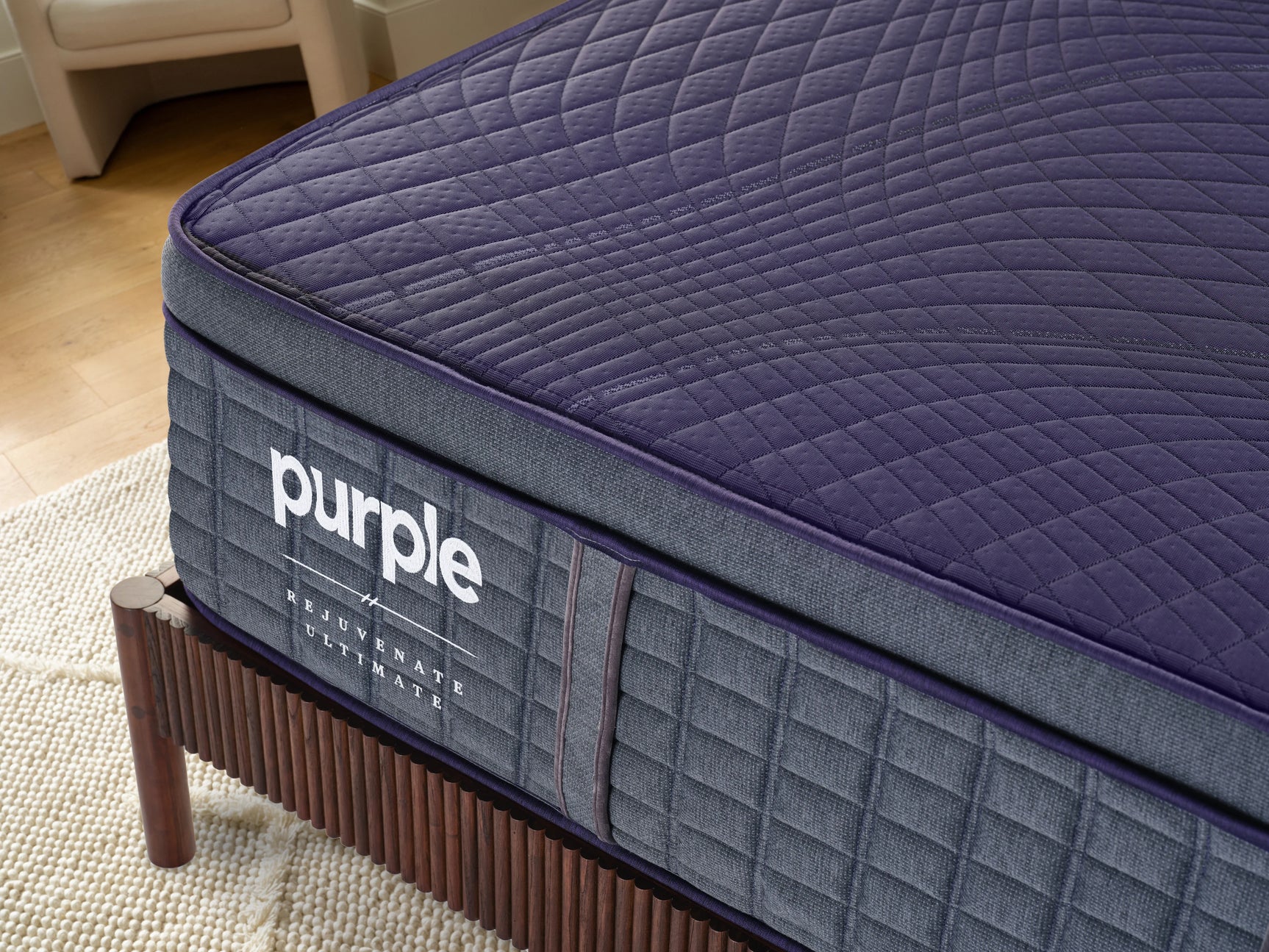 Purple Rejuvenate Ultimate Hybrid Plush Dark Purple Cal King Mattress - Ornate Home