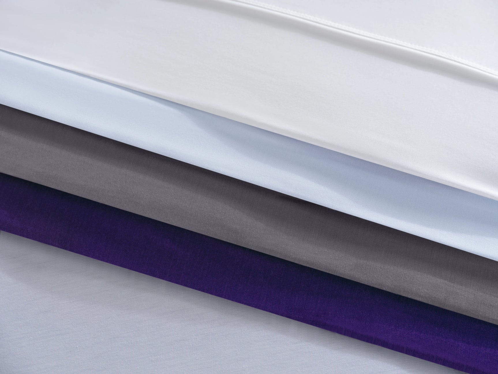 Purple SoftStretch True White Queen Sheets - Ornate Home