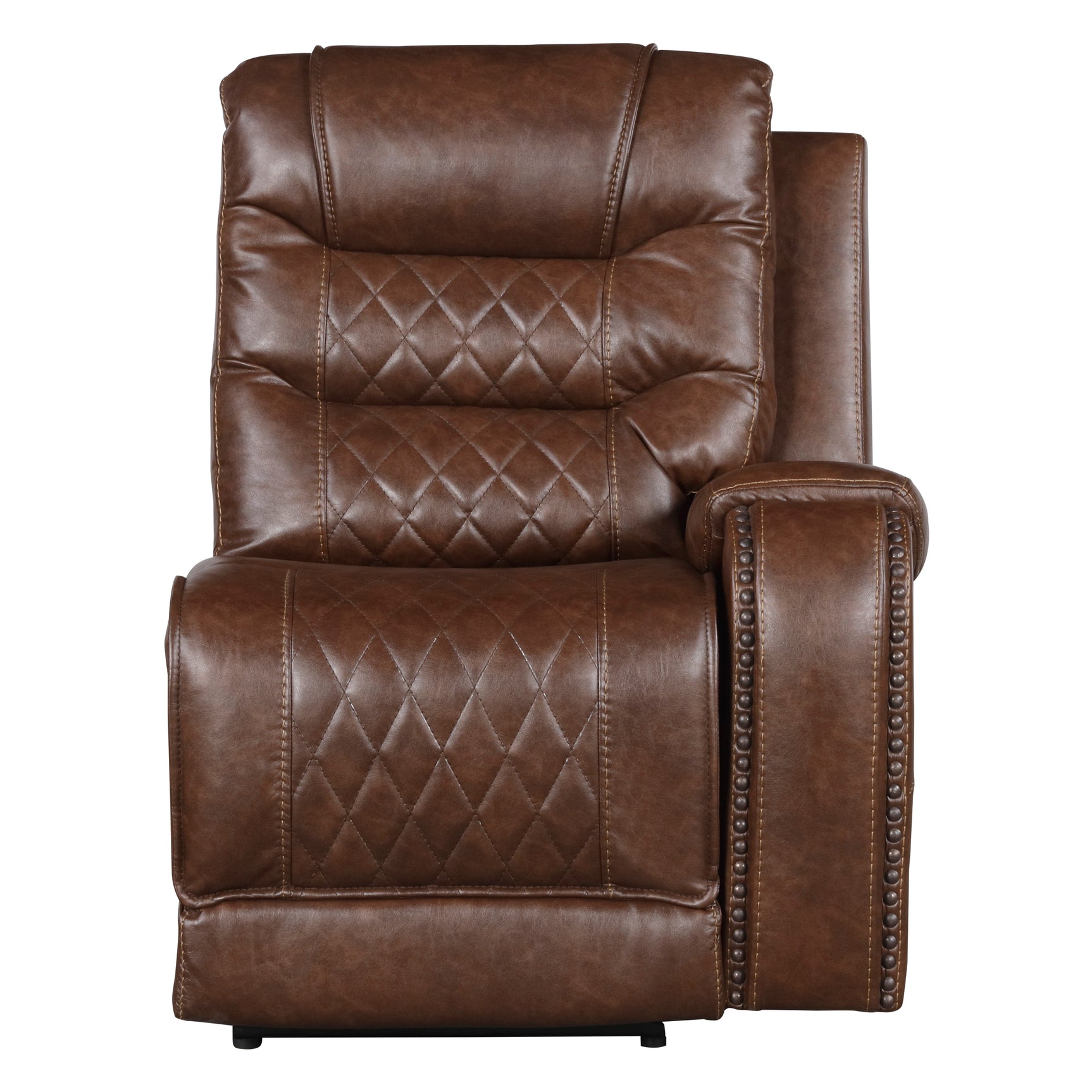 Putnam Brown 6-Piece Modular Power Reclining Sectional with Left Chaise - Ornate Home