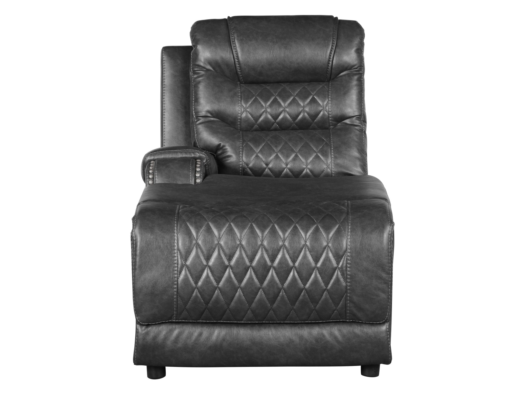 Putnam Gray 6-Piece Modular Power Reclining Sectional with Left Chaise - Ornate Home