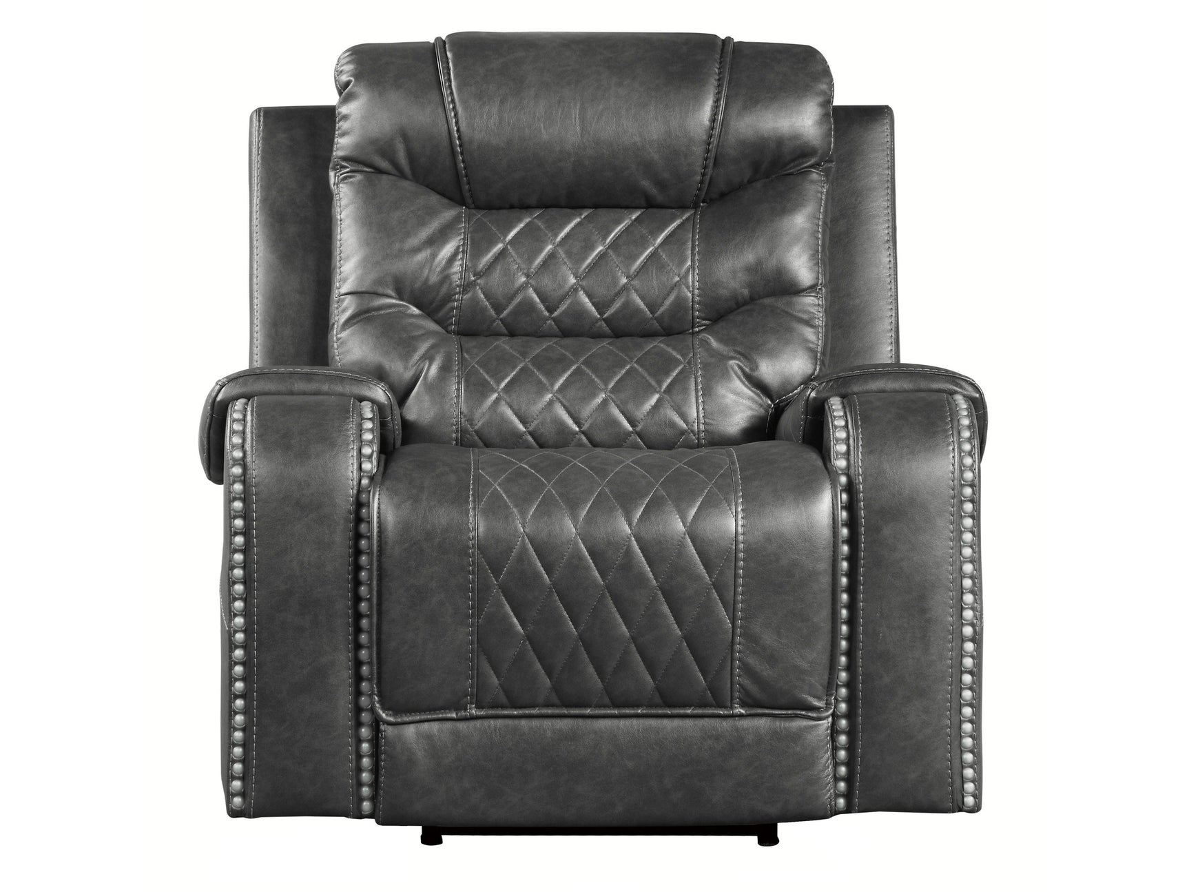 Putnam Gray Power Reclining Chair - Ornate Home