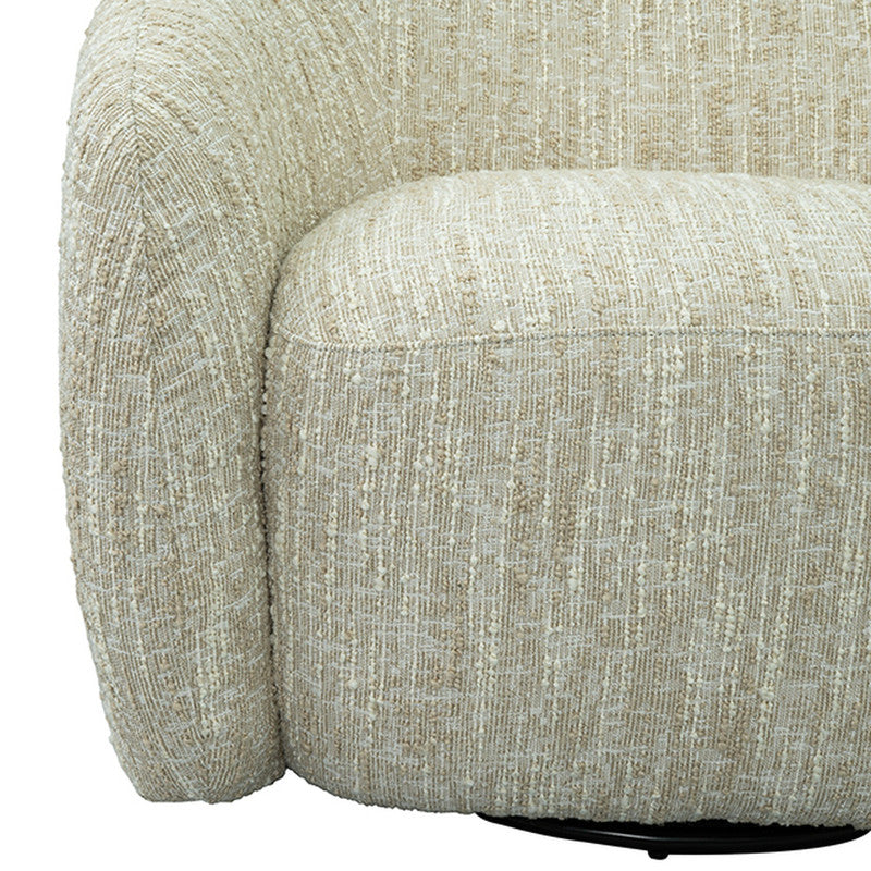 Pyrena Birche Beige Swivel Chair - Ornate Home