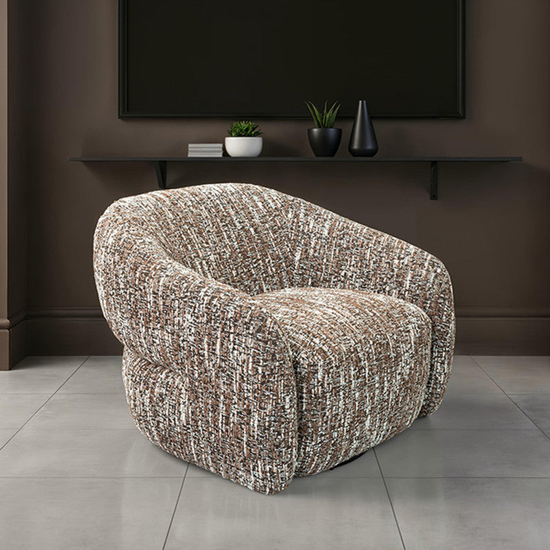 Pyrena Brown Swivel Chair - Ornate Home