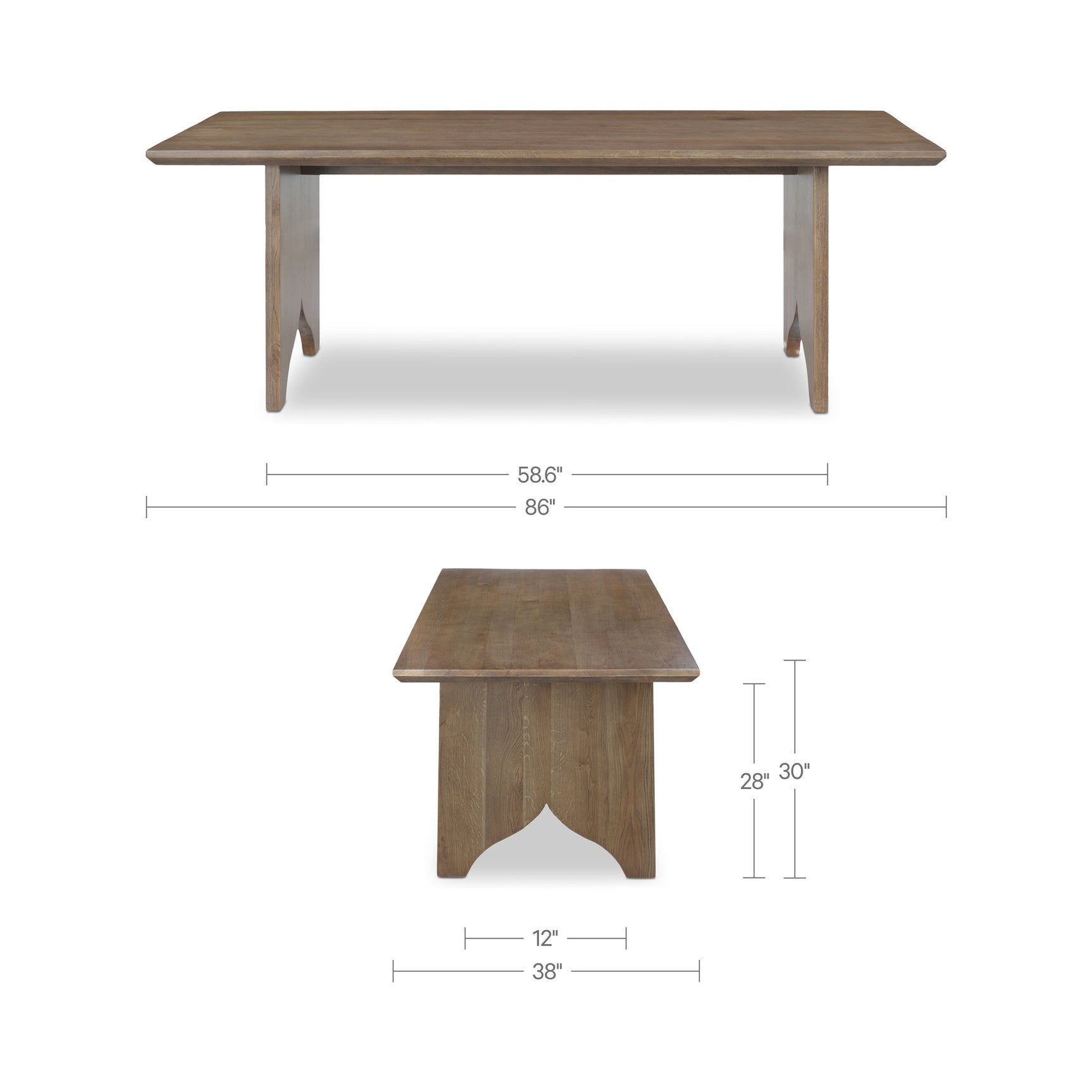 Lake Brown Dining Table
