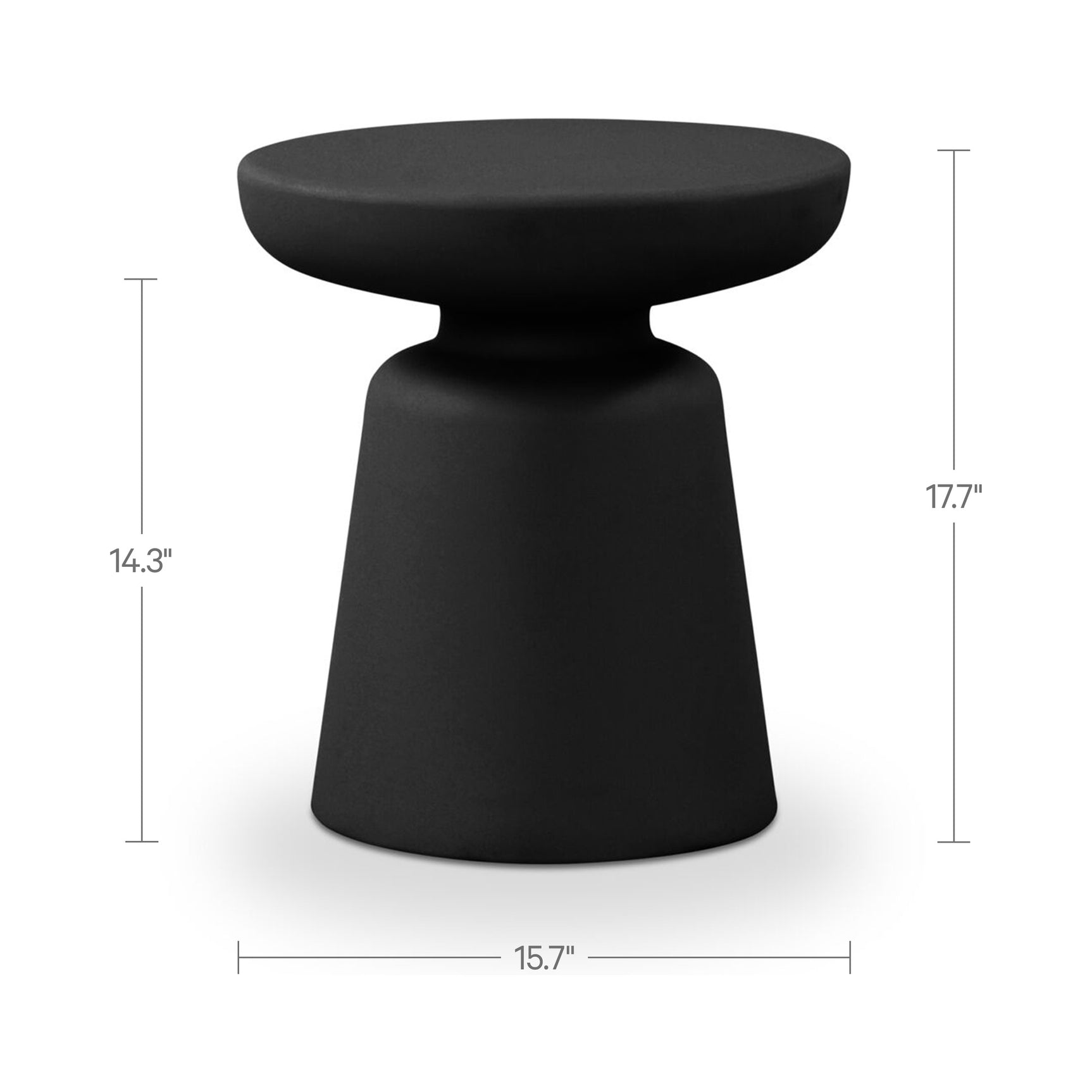 Ruth Black Outdoor Side Table