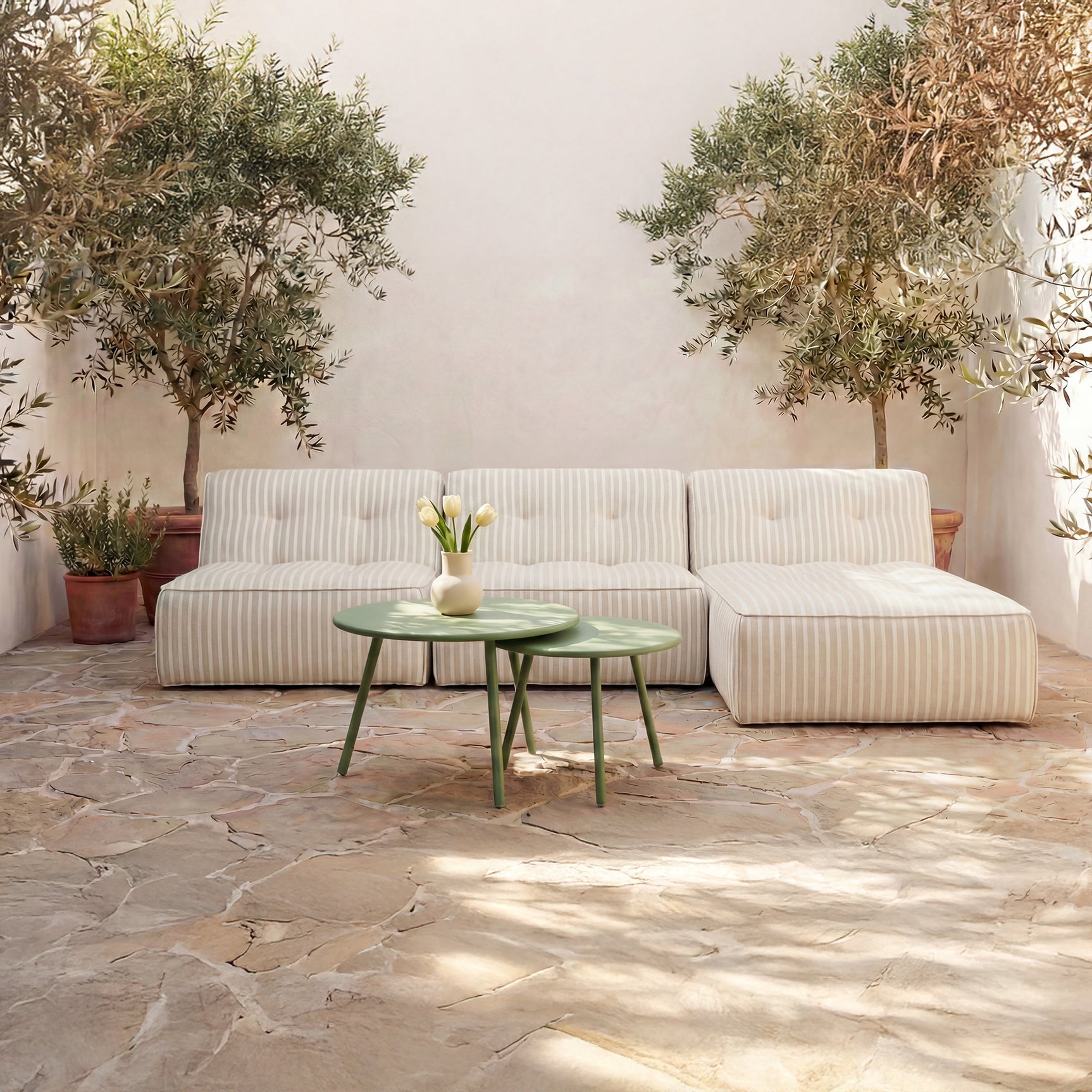 Kari Green Outdoor Nesting Coffee Table