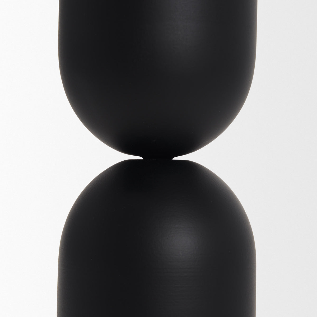 Qamra Black Tall Metal Pillar Candle Holder - Ornate Home