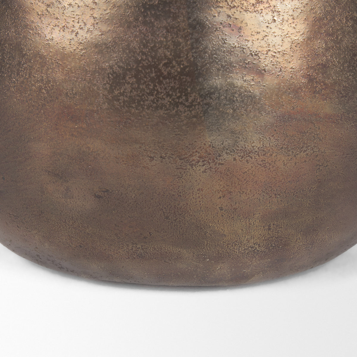 Quade Gold Large Textured Metal Planter