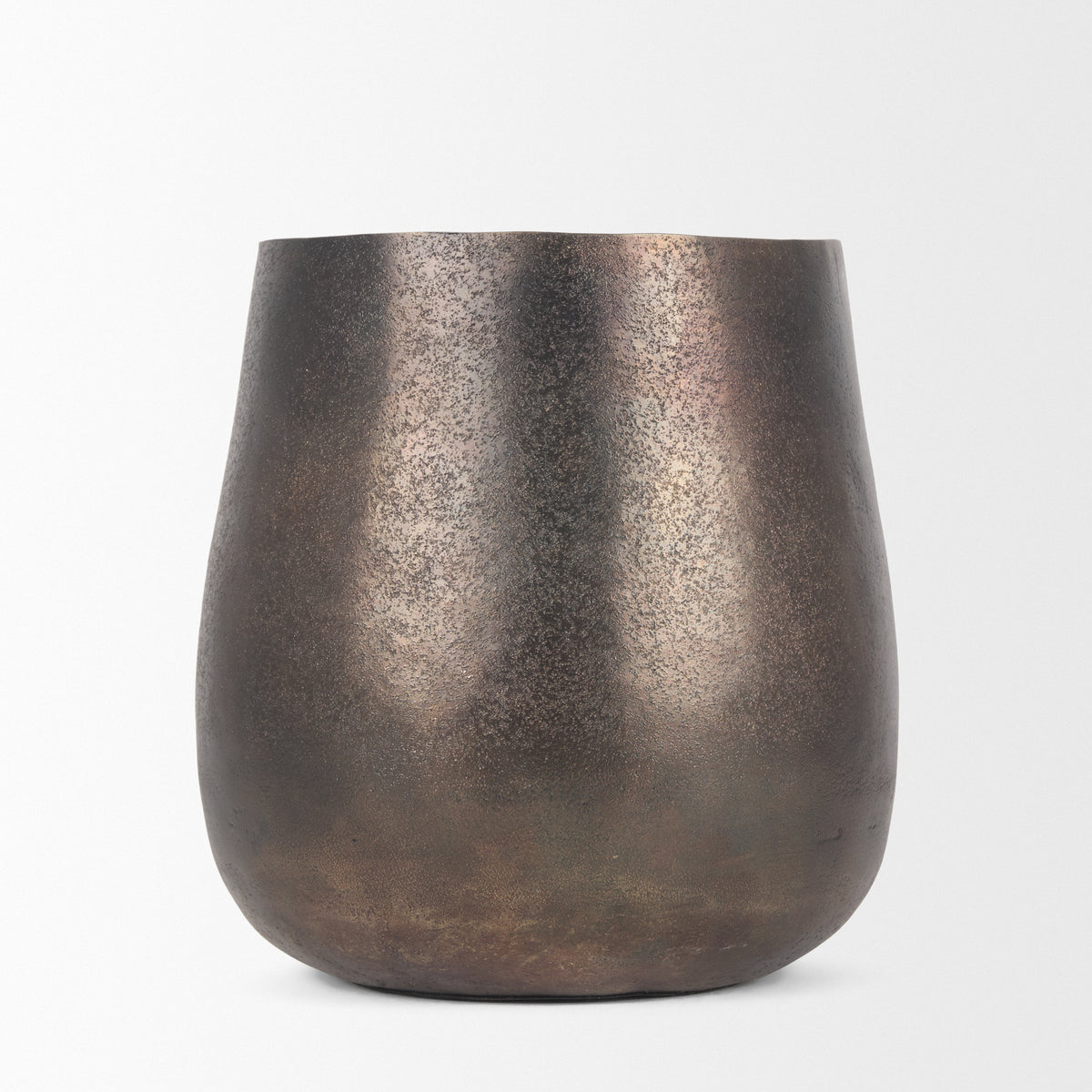 Quade Gold Small Metal Planter - Ornate Home