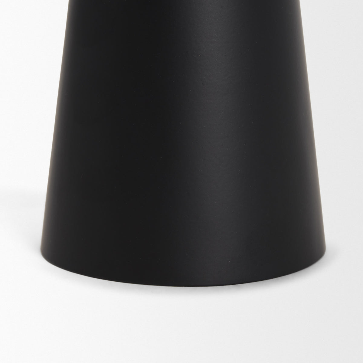 Quadir Medium Matte Black Metal Candle Holder - Ornate Home