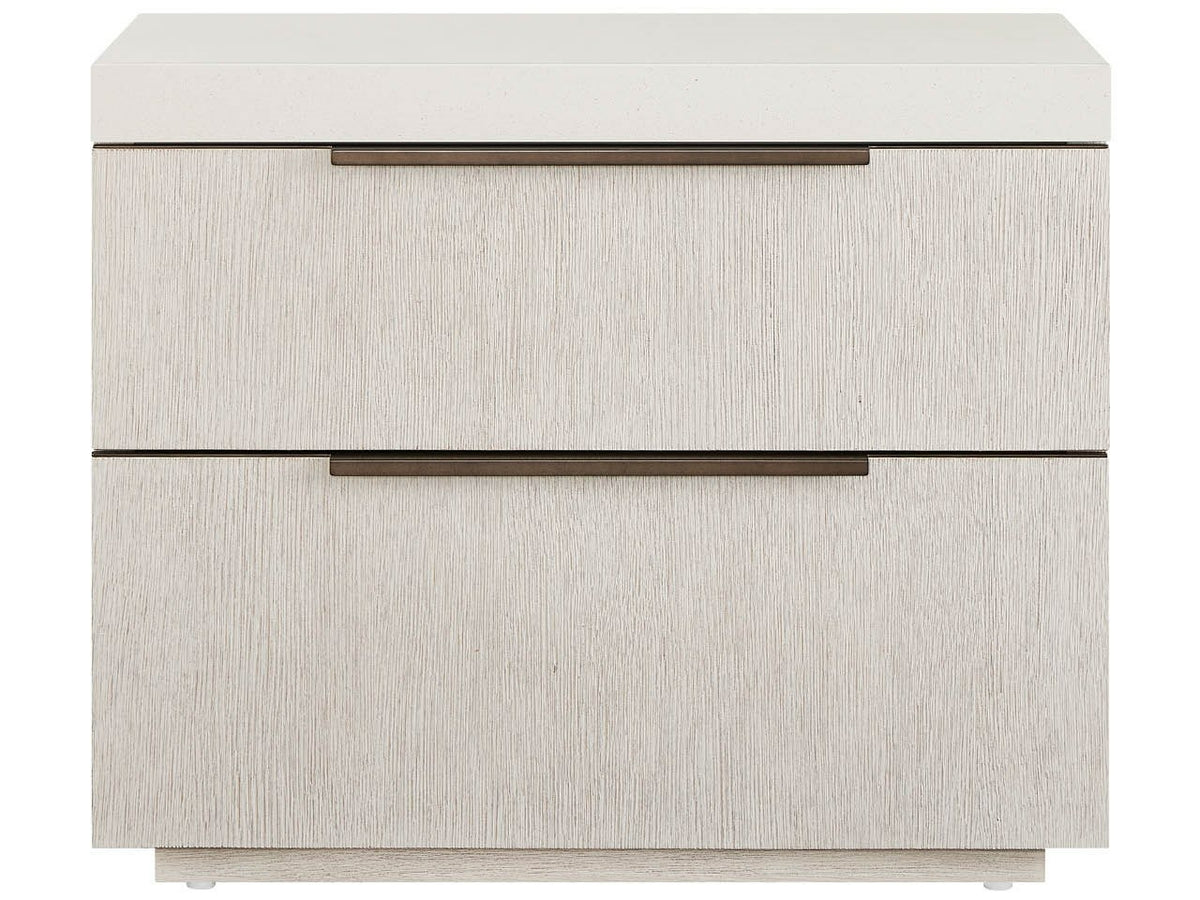 Quartz Light Mist Oak Nightstand - Ornate Home