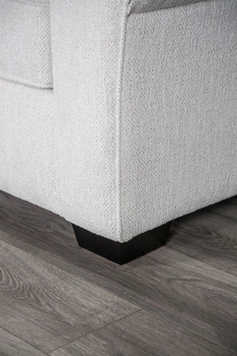 Queensbury White Loveseat - Ornate Home