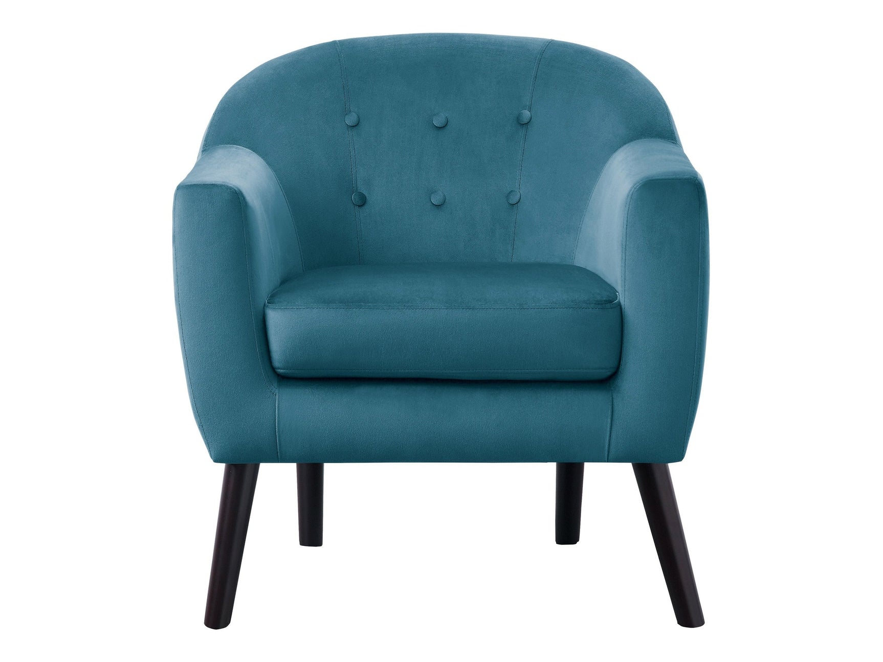 Quill Blue Velvet Accent Chair - Ornate Home