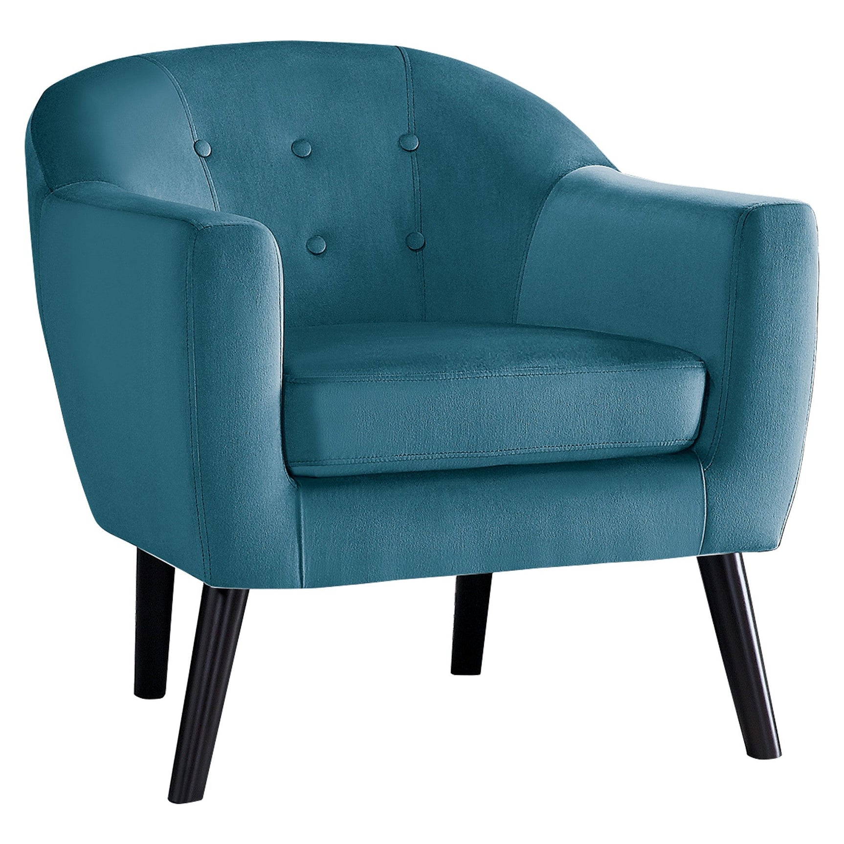 Quill Blue Velvet Accent Chair - Ornate Home