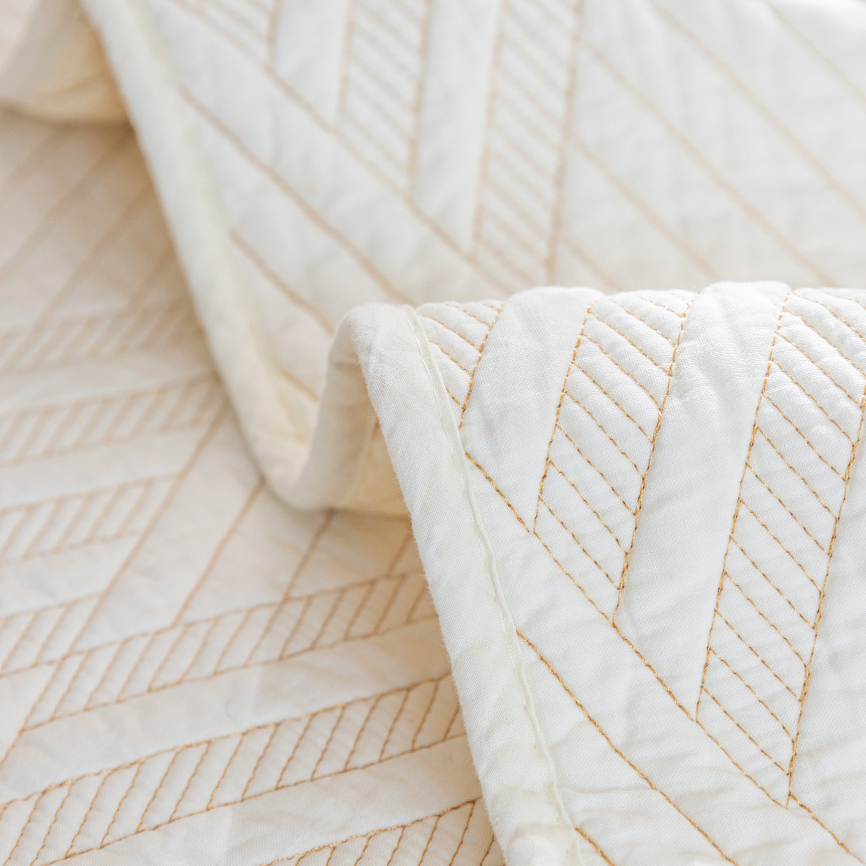 Quilted Geometric Cotton Sofa Cover, Non-Slip & Thick Padded Furniture Covers - Ornate Home
